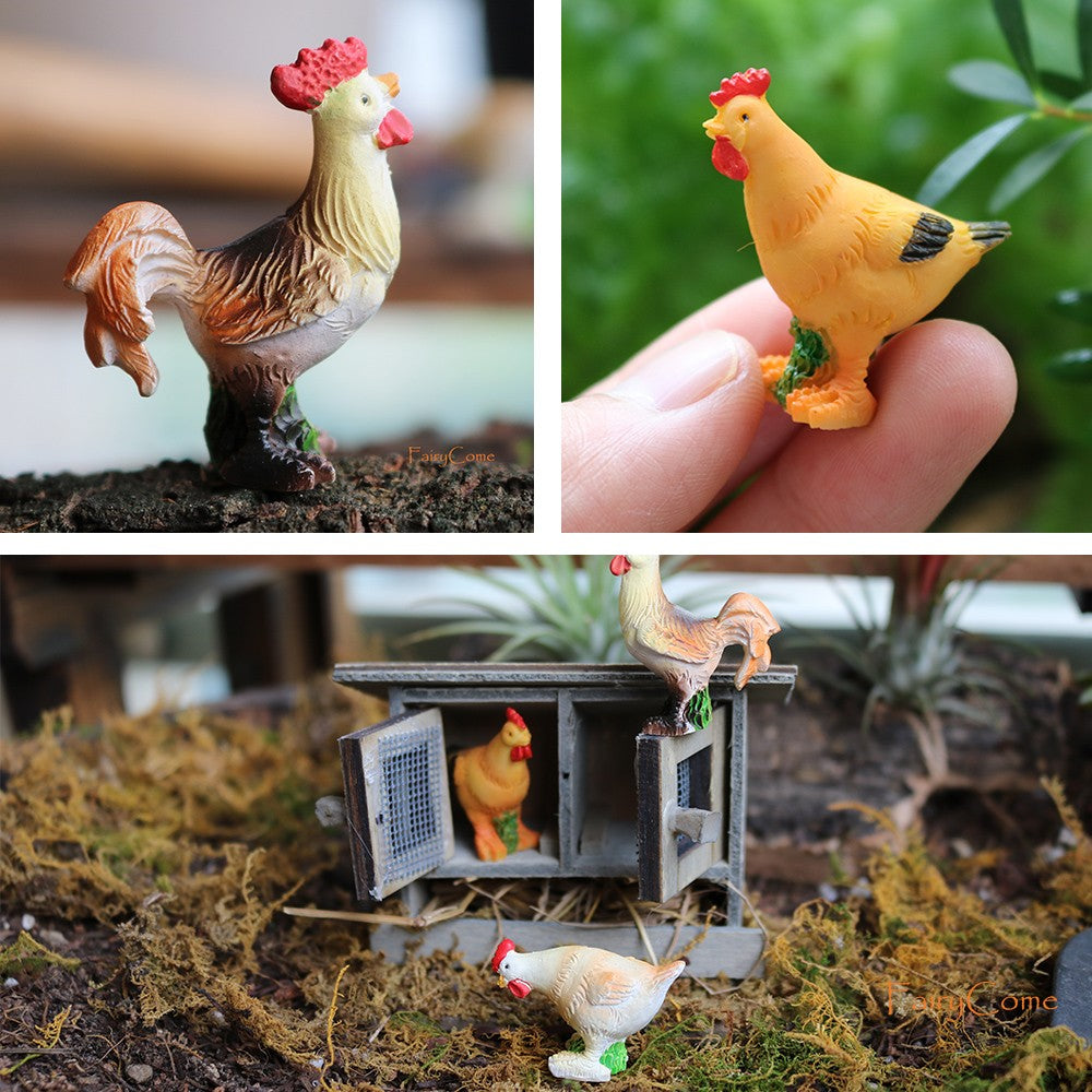 Miniature Fairy Garden Squirrels Set Miniature Forest Animal Figures Figurines Kit Mini Garden Supplies Bonsai Decorations
