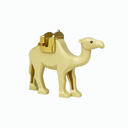 MOC Zoo Animal Building Block Accessories Set  Elephants Camel Deer Medieval Wolves Dinosaur Bricks Tyrannosaurus Model Toy
