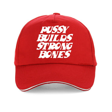 Pussy Builds Strong Bones baseball cap Vintage Hip-Hop Adjustable Men Women Casual summer sun hats