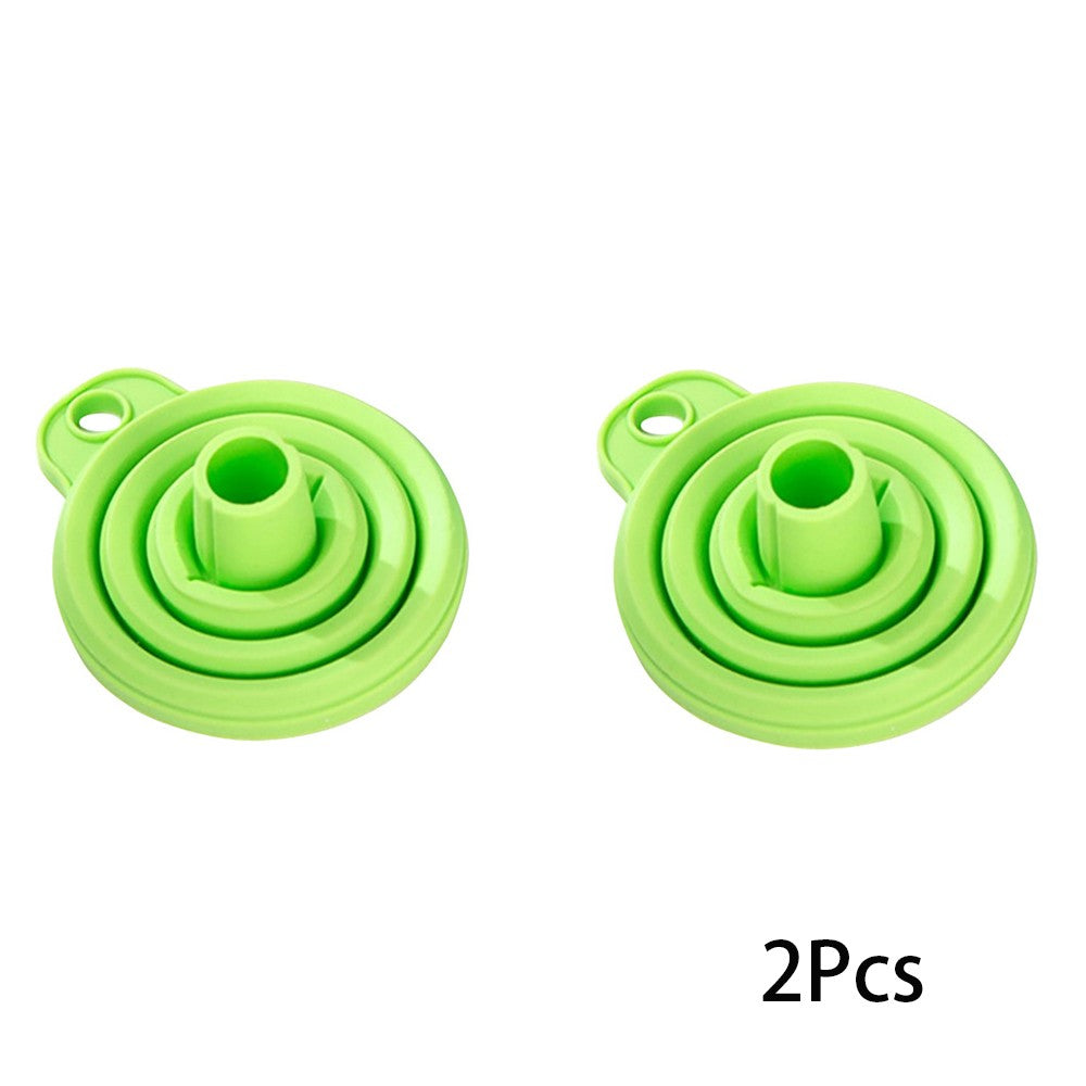 2 Peças Funil Dobrável para Motor de Carro Funil de Líquido de Silicone Ferramentas para Troca de Óleo e Gasolina para Carros e Motos Acessórios