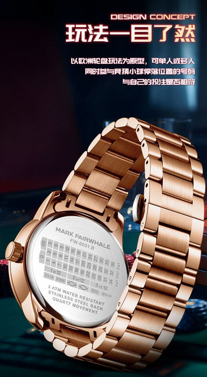 High Quality Mark Fairwhale Mens Wristwatch Fashion Unique Rotating  Roulette Dial Waterproof Quartz Man Watche Dropshipping ?