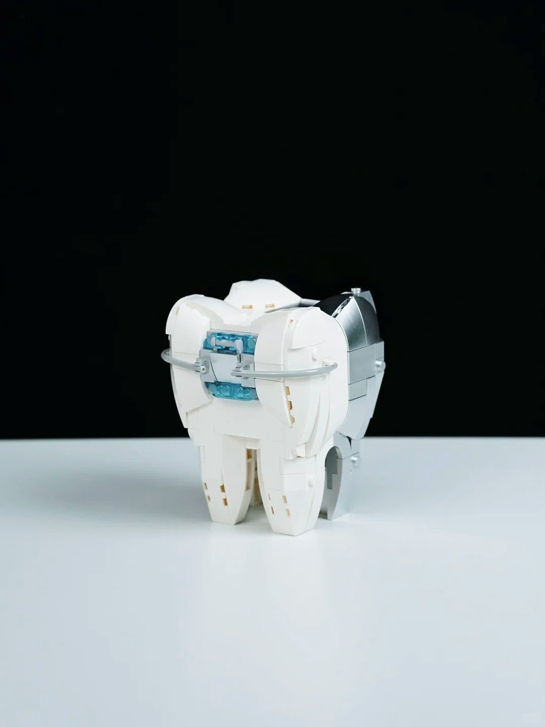 Especialista Criativo MOC Bloco de Montar Mecânico Dente Modelo de Estrutura Oral com LED Brinquedo Educacional para Crianças Presente de Natal