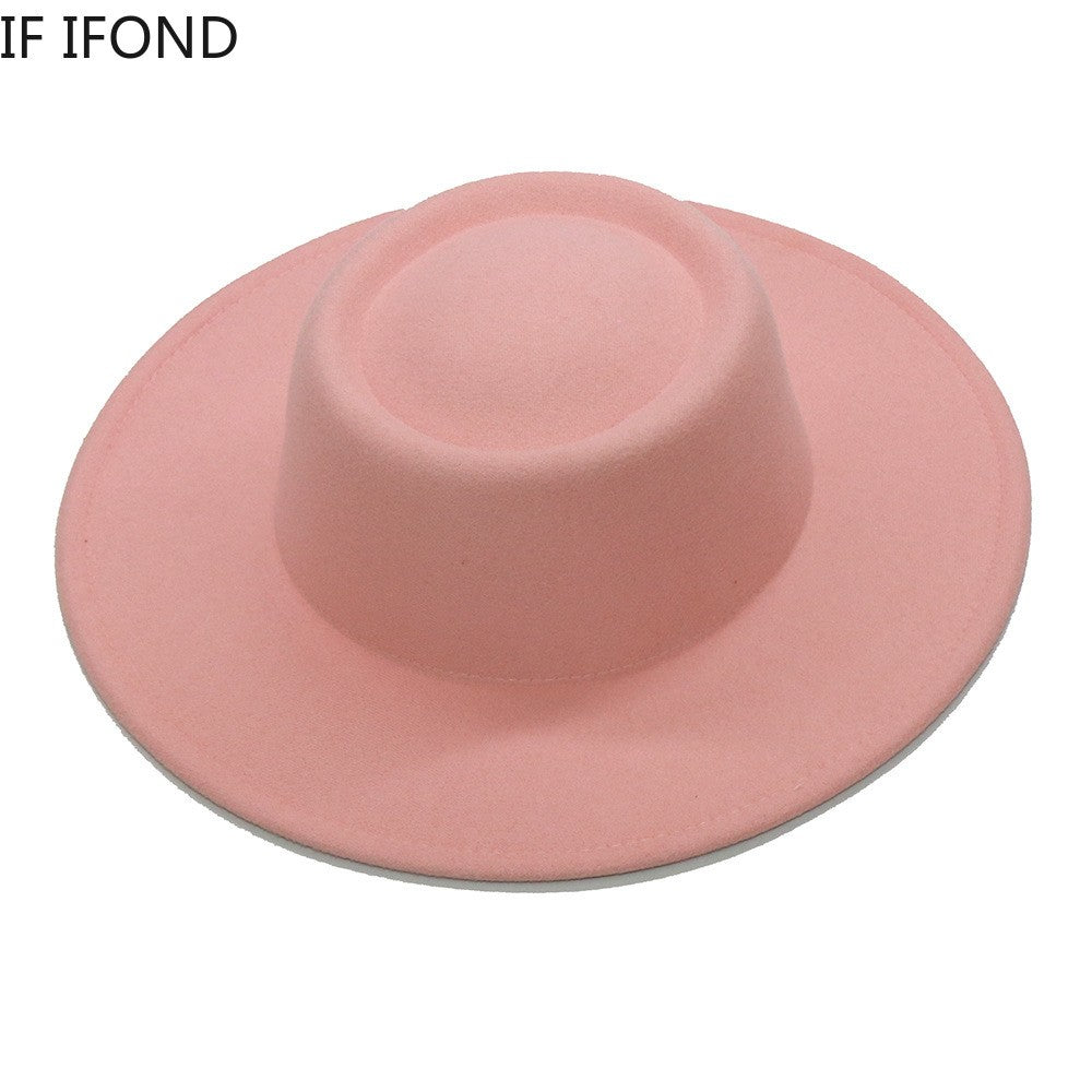 Chapéus Fedora Masculino Feminino Aba Larga 8.5CM Lã Feltro Chapéus Jazz Estilo Britânico 2023 Chapéu Panamá Formal Social