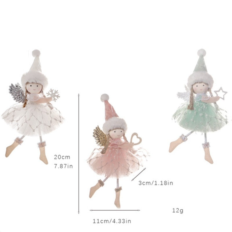 New Year 2024 Christmas Angel Dolls Xmas Tree Pendant Ornaments Navidad 2022 Christmas Decoration for Home Natal Gifts Noel Deco