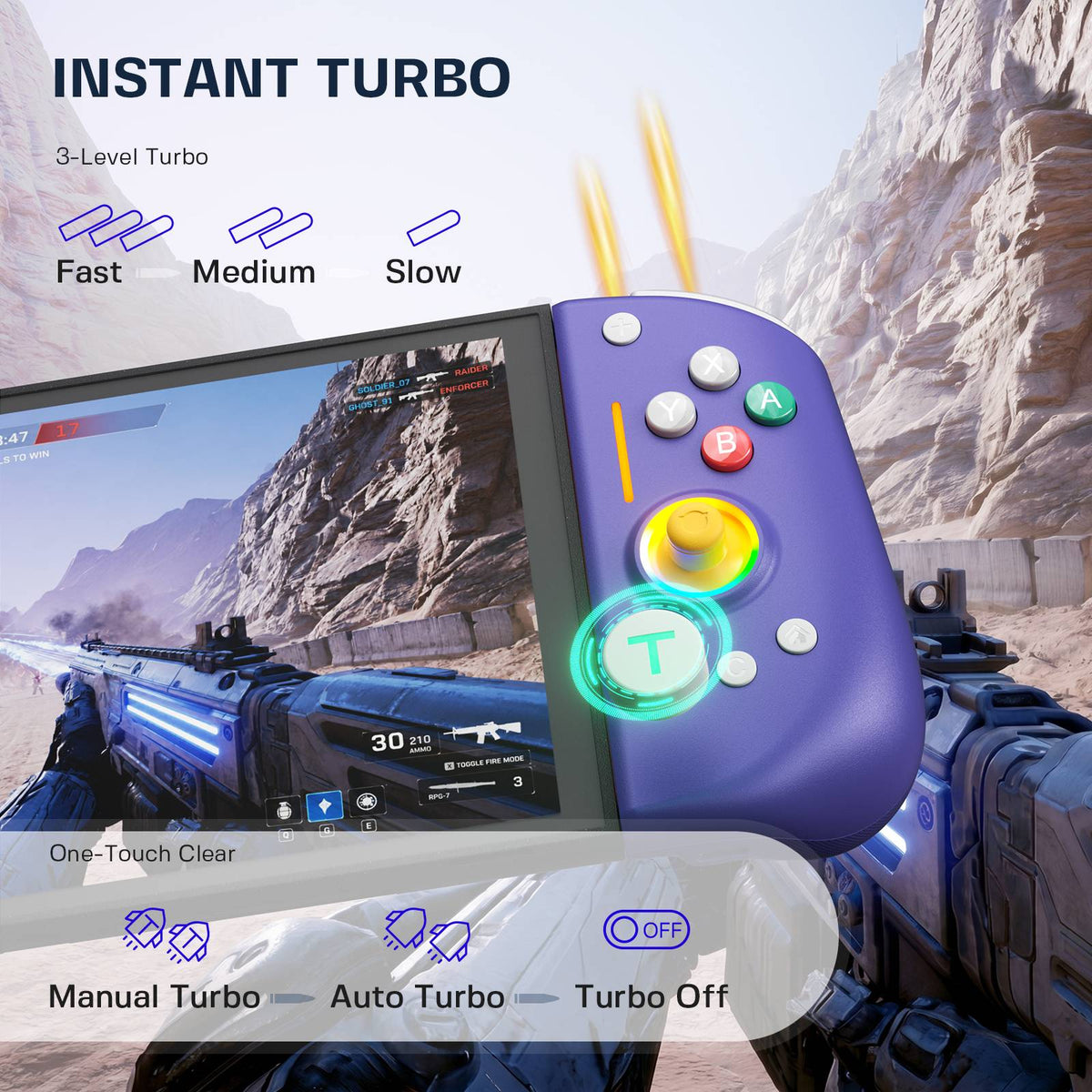 NYXI Hyperion 3 Joypad for Switch 2 – Wireless Joycon with Carrying Case
