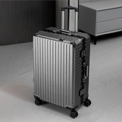 Mala de Viagem com Rodas 20 24 26 28 Polegadas Estrutura de Alumínio Mala de Viagem com Rodas USB com Rodas Cadeado de Combinação Bagagem de Mão
