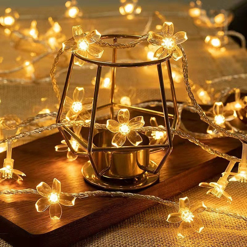 10/20M Cherry Blossom Garland Fairy Lights Indoor Christmas Decoration String Lights 200LED for Wedding Pink Party Decorations