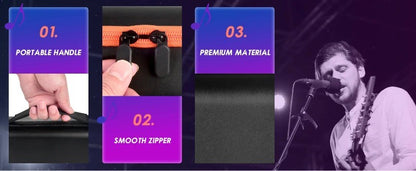 Estojo para Microfone Sem Fio para Sistema de Microfone Sem Fio Duplo JBL Universal Microfone de Mão Duplo Bolsa de Viagem para Canto Karaokê