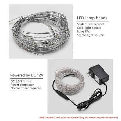 IP65 LED Copper Wire Fairy Lights DC 12V Powered Flexible String 5M 50Lamp 10M 100Lamps for Indoor Outdoor Party Festival Decor