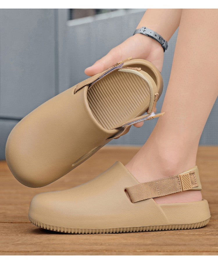 2025 New Casual EVA Sandal Men'S Non-Slip Flip-Flop Mule Design Comfortable Breathable Slip-On Lazy Shoes Adults Home Slippers