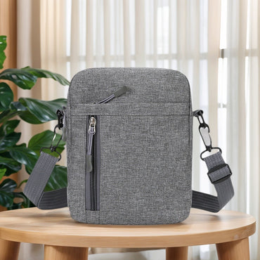 Multi Functional Men's Shoulder Bag, Waterproof and Wear-resistant, Large Capacity Crossbody Bag for Business Commuting