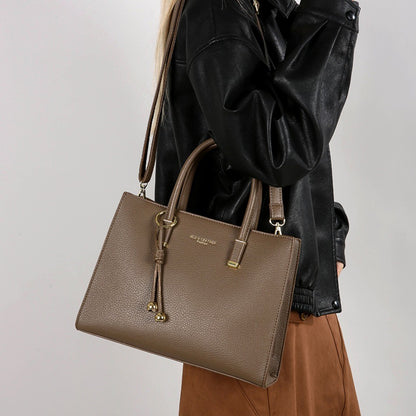 Genuine Brand Top Quality Pu Leather Handbag Women's Tote Messenger Sac Designer Large Capacity 3 Levels Shoulder Crossbody Bags