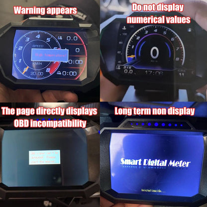 OBD + GPS HUD P24 Car OBD Head Up Display HUD on Board Computer Digital Speedometer Water Temp Fuel Consumption Slope Meter