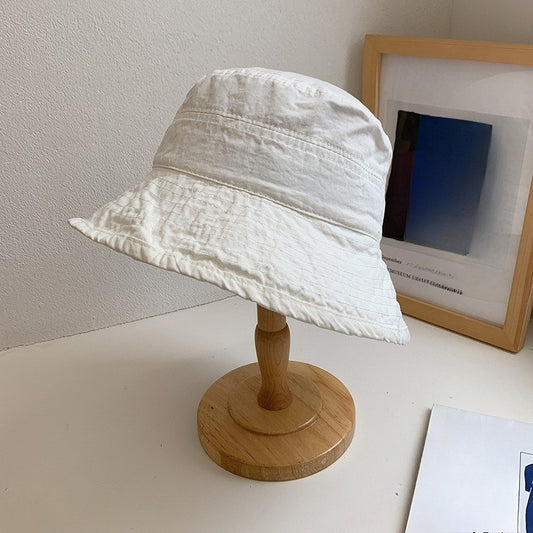 Korean style Hat Women's Summer Face Slimming Sunshade Hat Casual Cotton bucket Cap ????? ?? ?????? ???????