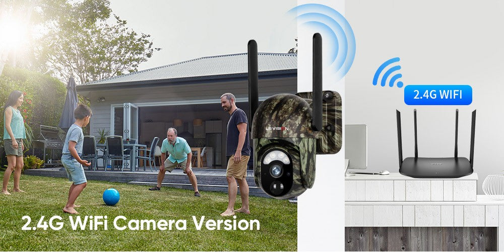 LS VISION 4G /WFII Solar Security Cameras Wireless Outdoor  2K HD Video Surveillance Color Night Vision Human/Animal Detection