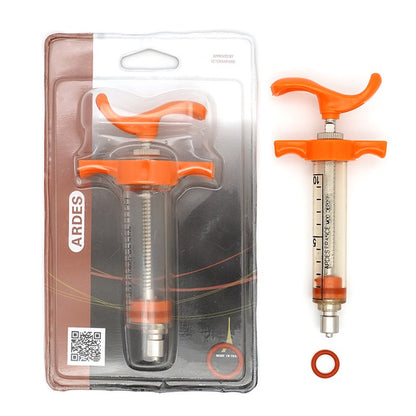 Seringa de alimentação de aves, ratos e papagaios – Injeção de vacina ajustável com tubo reto de 10 ml/20 ml para ferramentas veterinárias