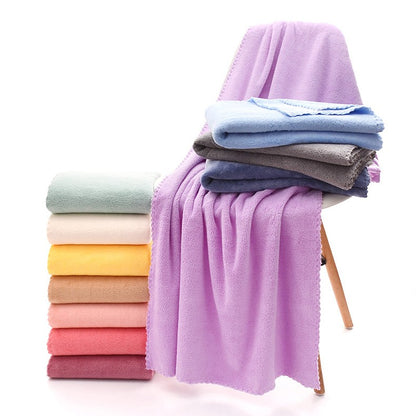 2PC Bath Towels Set Super Soft Highly Absorbent Quick-drying Coral Velvet Bath Towel For Adults Hotel & Spa Use