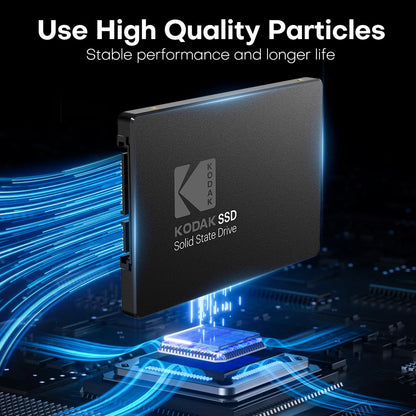 Kodak Ultra SSD 1T Sata 2.5 Polegadas Disco Sólido Alta Velocidade 550Mb/s 512/128/256G HD SATA Disco Rígido Interno para Computador Portátil