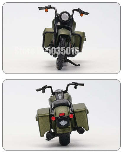 Maisto 1:18 Harley-Davidson Motorcycle 2022 Road King Fat Bob 114 Pan America 1250 Alloy Motorcycle Model Toy Car Collection