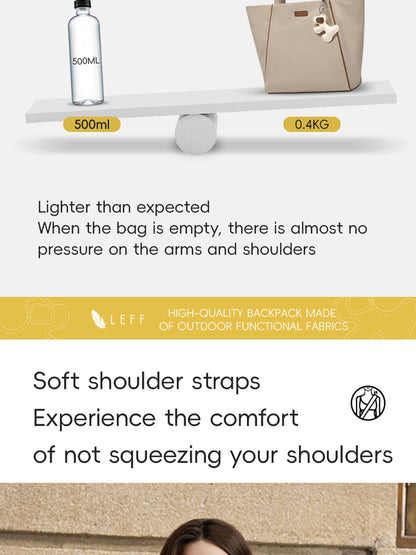 LEFF Luxury Women's Tote Bag Crossbody Bag High End Large Capacity Shoulder Bags Nylon Waterproof Commuting Bag Outdoor Bags