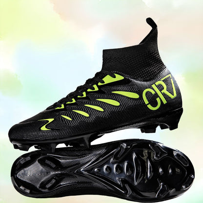 Tf/Fg Men Soccer Shoes Society Cleats Non Slip Football Shoes Outdoor Professional Studded Turf Comfortable Football Field Boots