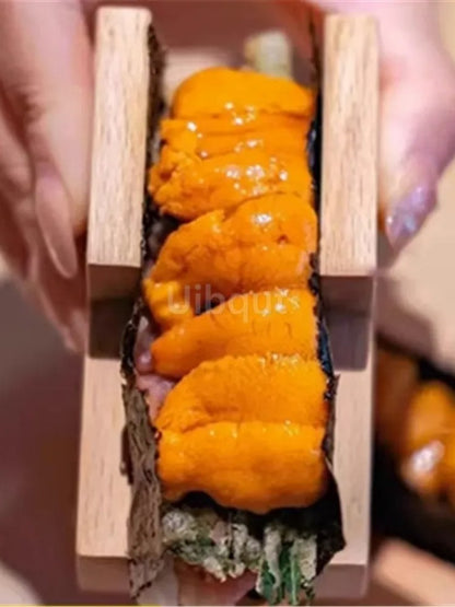 Utensílio de loja de rack de sushi japonês Suporte de comida de madeira Taco Prato de madeira Suporte de culinária Sashimi Sushi Barco Restaurante Hotel Casa