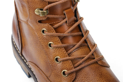 Botas masculinas retrô 2023, tamanhos 39-45, estilo confortável, de couro, para a primavera