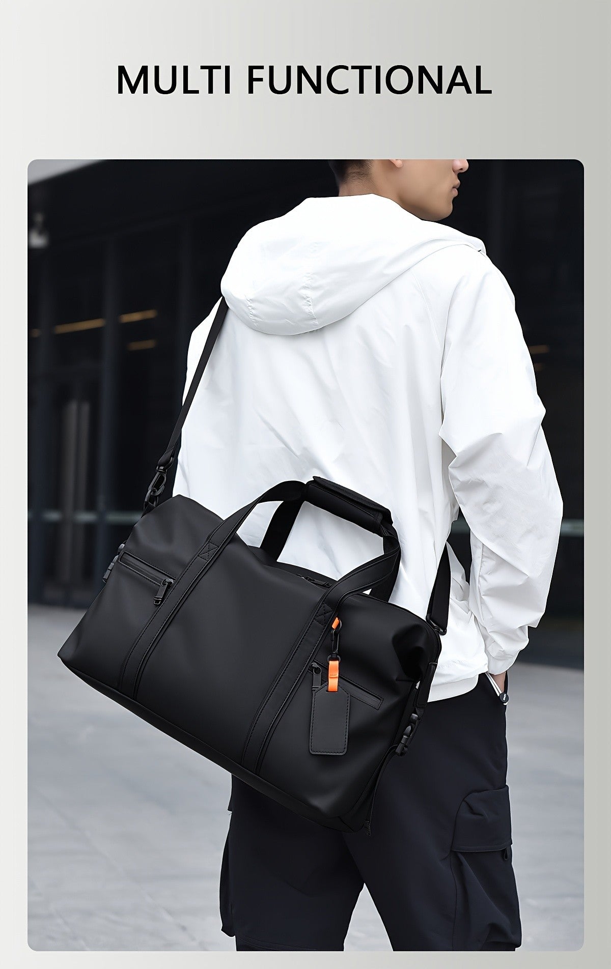 Large Capacity Travel Bag,Portable Overnight Duffel Bag Unisex Sport Fitness Bag,Perfect For  Sports And Outdoor Adventures