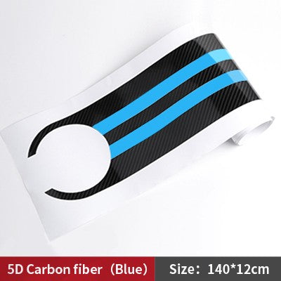 Car Styling Stickers Carbon Fiber Car Hood Sticker Decals M Performance Decor For BMW E90 E46 E39 E60 F30 F10 F15 E53 X5 X6