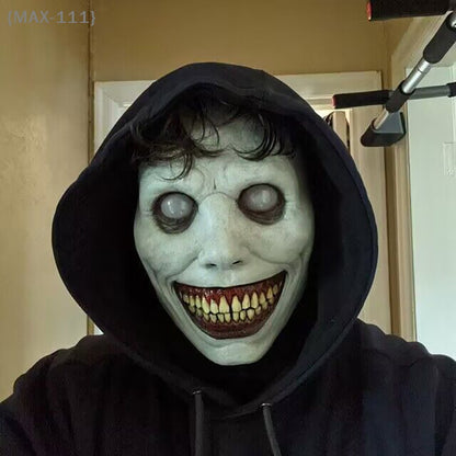 ?F2-MAX-111?The Exorcist Smiling Demon Mask, Evil Creepy Ghost Skull Halloween Mask for Cosplay & Carnival Party