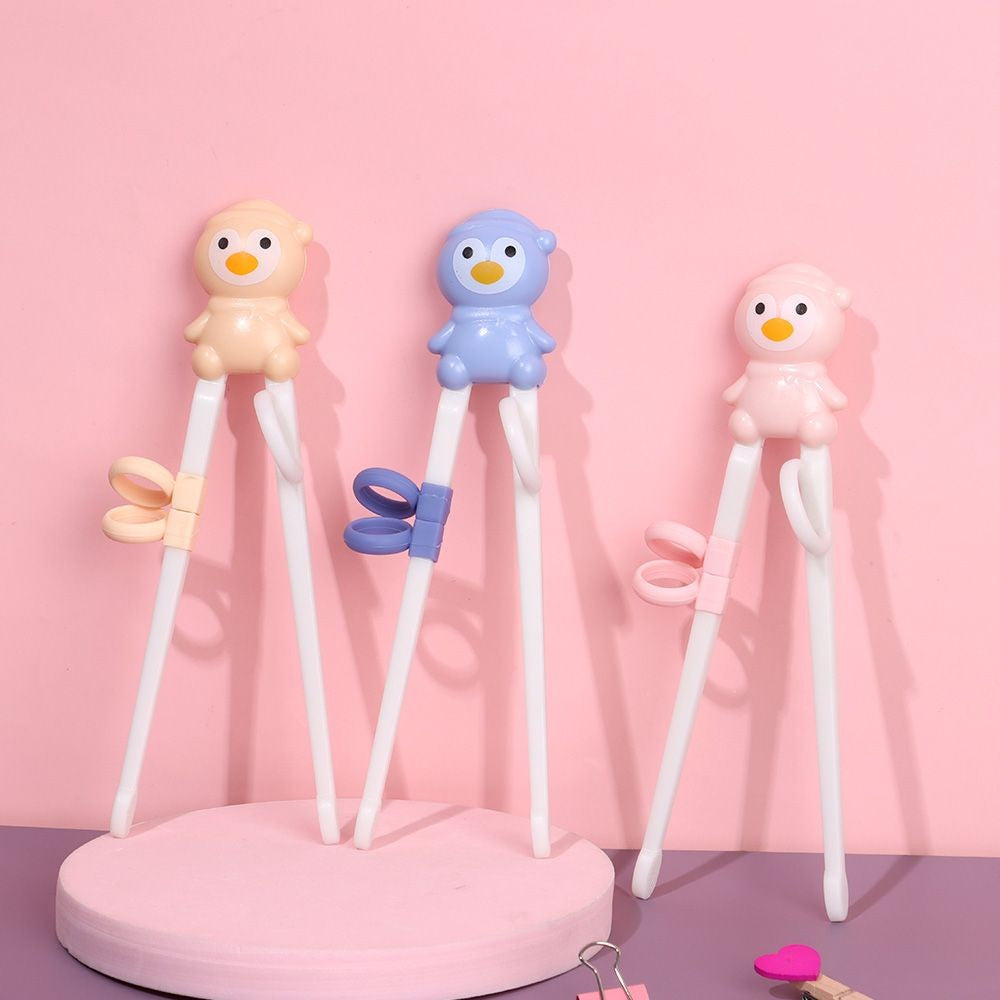 1 Pair Cartoon Chopsticks Children Eating Training Chopsticks Learn Chopsticks Correct Usage Baby Practice Chopstick