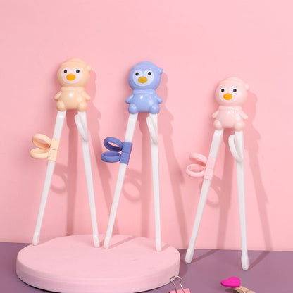 1 Pair Cartoon Chopsticks Children Eating Training Chopsticks Learn Chopsticks Correct Usage Baby Practice Chopstick