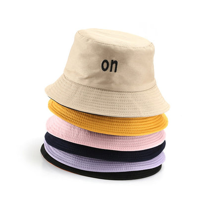 FS Orange Pink Bucket Hats For Men Luxury Women Hip Hop Panama Cap Cotton Double-sided Winter Windproof Fisherman Hat Bob Homme