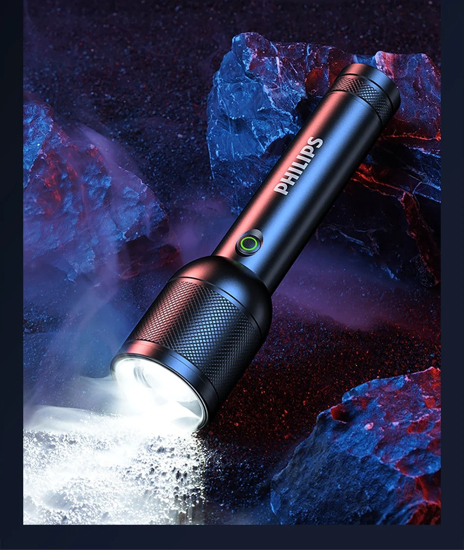 2025 New Philips SFL8168 3200 Lumen LED Flashlight 1000m Portable Powerful Bright Flashlights Camping Lamp for Outdoor Hiking