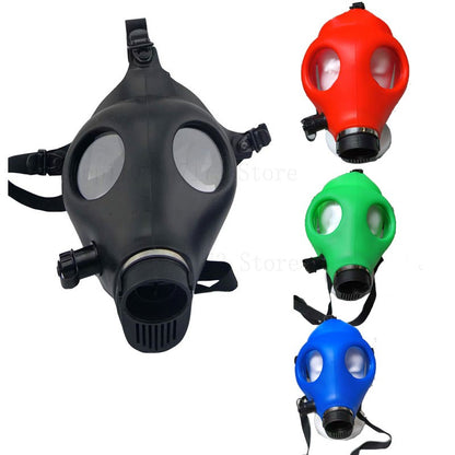 Silica Gel Gas Mask Fetish Latex Rubber Mask Hood Breath Control Conquer Choking Headgear Cosplay Costume Party Wear