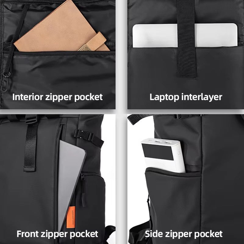 Mochila Masculina para Viagem, Notebook de 15,6 polegadas, Impermeável, para Acampamento, Caminhada, Escola, Faculdade e Negócios