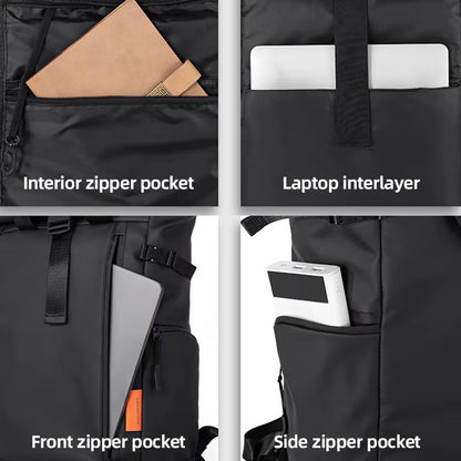 Mochila Masculina para Viagem, Notebook de 15,6 polegadas, Impermeável, para Acampamento, Caminhada, Escola, Faculdade e Negócios