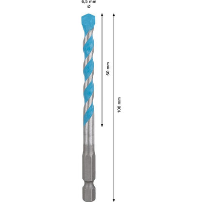 BOSCH EXPERT HEX-9 Broca Multiconstrução Para Concreto Azulejos Macios Broca Helicoidal de Alta Dureza 2608900569 2608900574