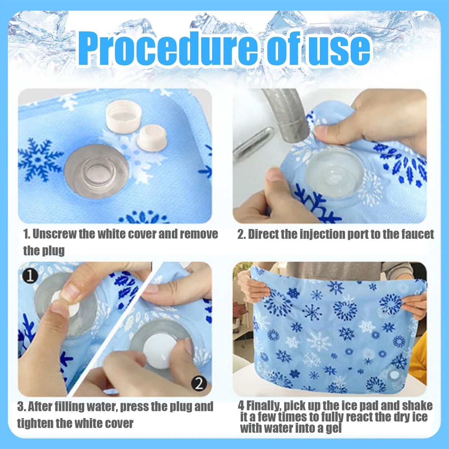 Tapete Gelado para Cães Gel Auto-resfriável Almofada Gelada para Animais de Estimação Camas para Cães e Gatos de Pequeno e Médio Porte Impermeável Resistente ao Desgaste