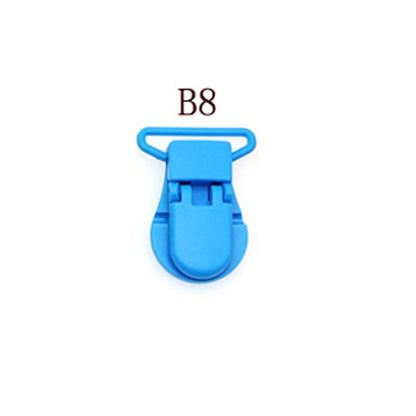 30/50/100pcs 1" 25mm Hot D Shape Plastic Baby Pacifier Clips Dummy Chain Holder Suspender Clips Clamp With Gripping Teeth