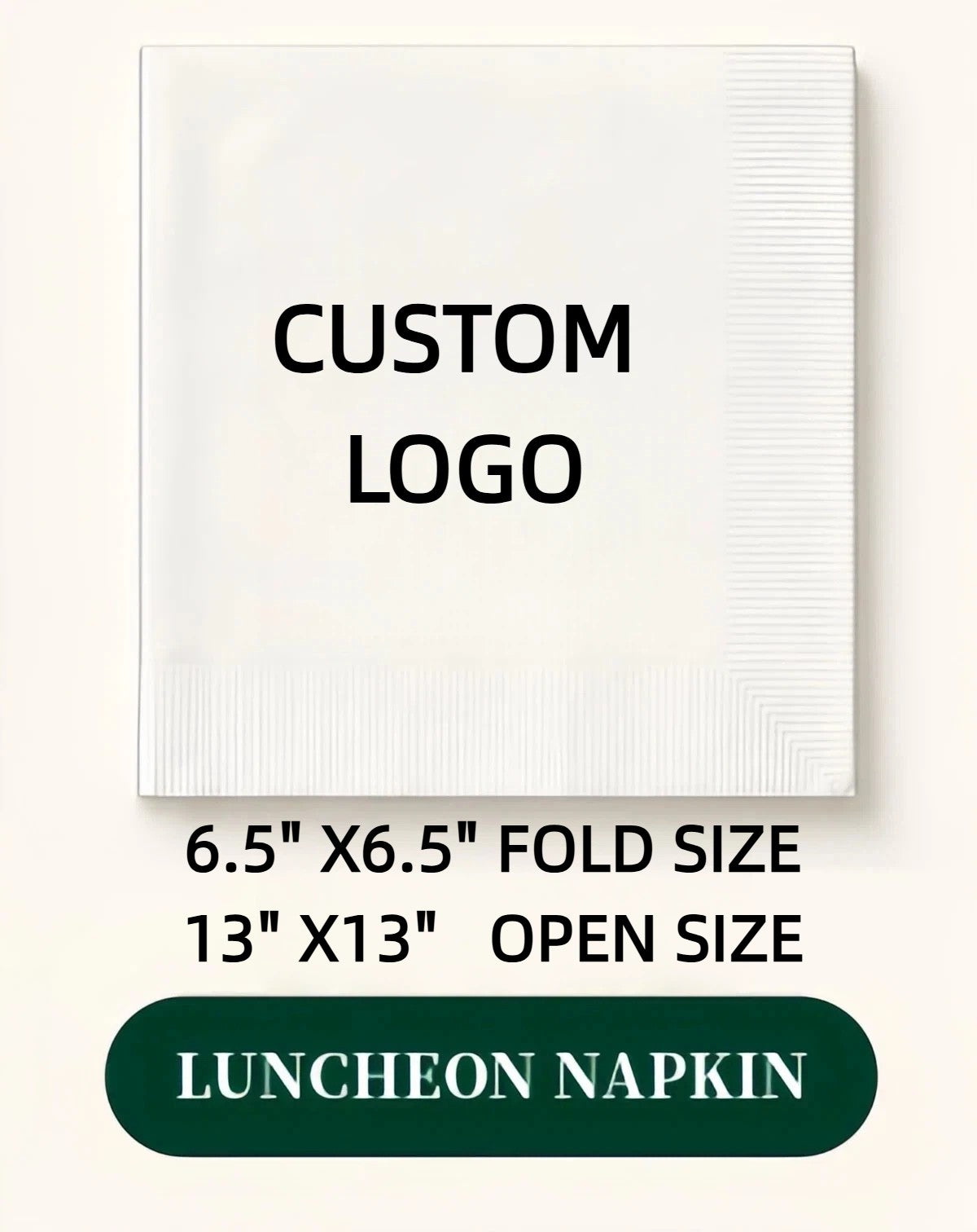 Hallowmas Custom Napkins Logo Personalized Photo Text Cocktail 3-Ply Paper Napkins for Wedding Bar Baby Shower Birthday Party