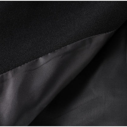 Elegant Stand Collar Woolen Jacket For Women Y2K Single Breasted Button Pockets Coat Lady 2025 Autumn Winter Street Chic Outwear