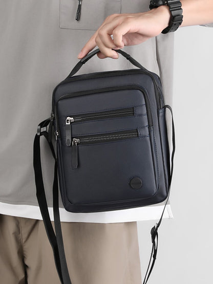 Fashionable Men's Crossbody Bag, Adjustable Shoulder Strap, Multiple Pockets, Business Bag, Commuting Bag, Daily Bag, Etc