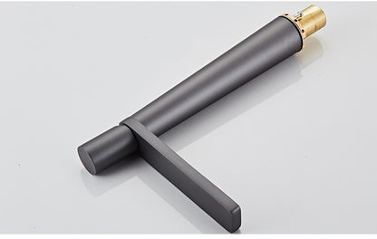 Basin Faucet Brass Bathroom Faucet Mixer Tap Black/Chrome Wash basin Faucet Single Handle Hot and Cold Lavotory Faucet  855921