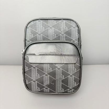 2025 new retro printed men's shoulder bag, casual and fashionable crossbody bag, horizontal version trendy men's crossbody bag