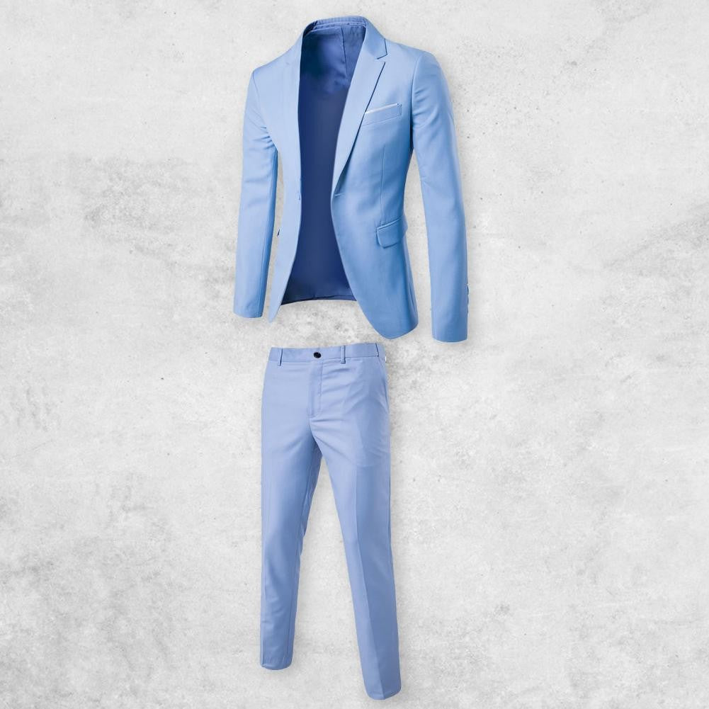 Blazer Pants Men Suit Korean Style Slim Fit Buttons Formal Suit Temperament Single breasted Spring Business Suit Pants