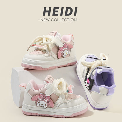 2025 Children's Casual Shoes Girls Comfortable Board Shoes Breathable Non Slip Running Shoes Sneakers