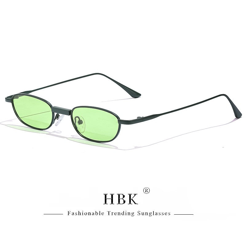 Óculos de Sol HBK New Retrô Polarizados Masculino Armação Pequena Lentes Tac Óculos de Sol Punk Feminino Pesca Óculos de Festa ao Ar Livre