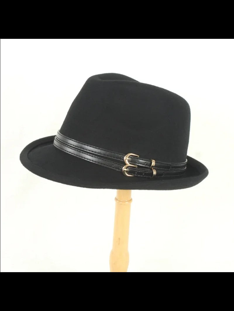 Outono Inverno Nova Moda Lã Feltro Chapéu Versão Coreana Boina Retrô Elegante Senhoras Chapéu de Jazz Aba Larga para Mulheres??