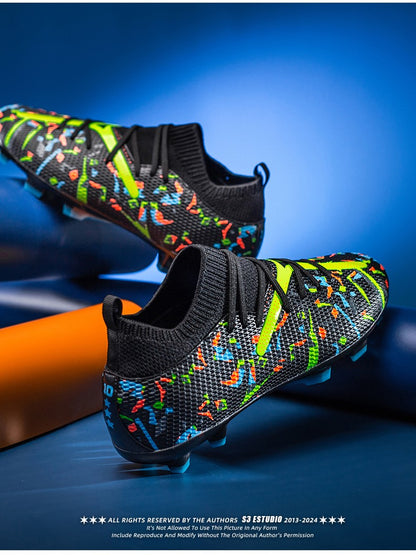 TF/AG Men Football Boots Society Cleats Soccer Shoes Boys Professional Football Field Boots Indoor Fast Non Slip Sneakers Match